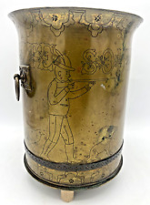 Heavy antique french trench art planter early 1900's copper