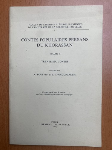 Contes populaires persans - , du