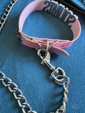 COLLIER DE BONDAGE ROSE POUR