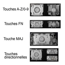 Touche de Clavier Français pour LENOVO Flex 5-15 / Ideapad 1-15 3-15 3-17 5-16
