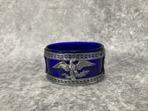 Saleron salière verre bleu - salière,