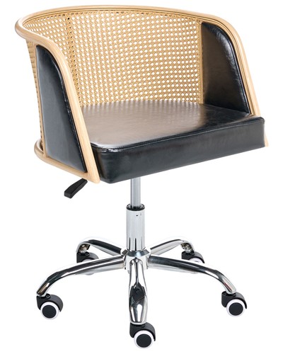 Chaise bureau retro cuir - de,