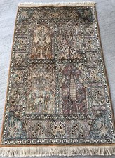 Tapis Soie 155x95cm Cachemire Matta  tappeto teppich rugs Silk carpet alfombra