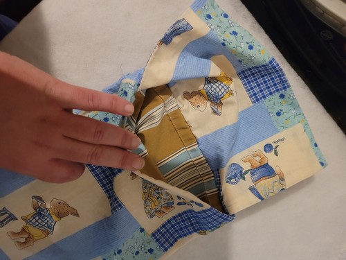 Sac pain tissu fait - en, main