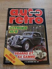 AUTO RETRO 16 CITROEN TRACTION 15 6 15 15/6 SBARRO FIAT 124 Sport SPIDER