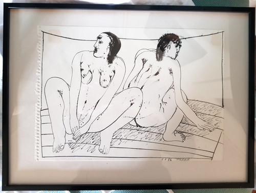 Féminin dessin abraham - nu,