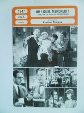 CARTE FICHE CINEMA 1947 OH QUEL MERCREDI Harold Lloyd Frances Ramsden Jimmy Conl