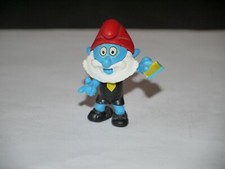 KINDER SURPRISE FIGURINE MONTABLE GRAND SCHTROUMPF ARBITE DE FOOT CARTON JAUNE