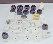 LOT ELECTRICITE BAKELITE - INTERRUPTEUR - PRISE - FUSIBLES - MAISON - LOFT