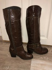 jolies bottes cuir vernis marron hiver TEXTO pointure 38   EXCELLENT ÉTAT