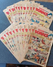 Bande dessinée vintage  : "Hardi présente DONALD" de 1947. 23 exempl. n° 18 à 40