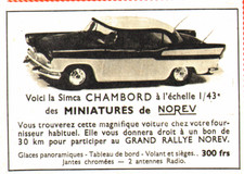 PUB VEHICULE MINIATURE  "