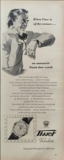 TISSOT VISODATE AUTOMATIQUE Publicité MONTRE 1 Page 1955 Originale