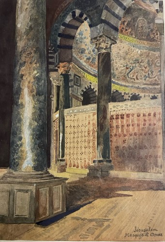 Aquarelle orientaliste - aquarelle,