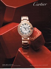 PUBLICITE ADVERTISING 114  2014   CARTIER  collection montre  BALLON BLEU
