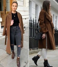 Zara Laine Manteau Ceinture