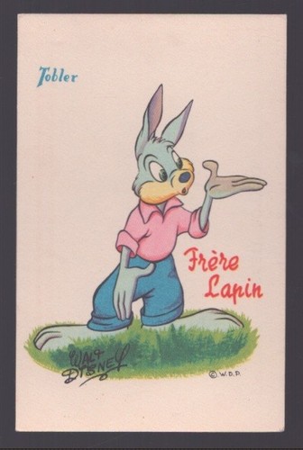 Carte postale frere lapin - 1,