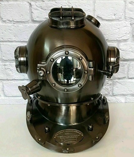 Ancien casque plongée - ancien, de