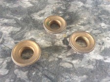 3  Anciennes Coupelles Bobèches de Bougeoir en Laiton