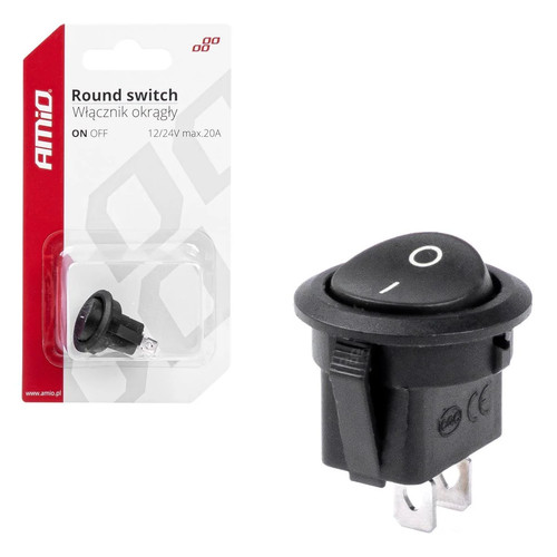 Interrupteur rond 12v 20a - interrupteur,