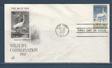 Etc enveloppe Etats Unis nature faune oiseaux grues du Texas 1957