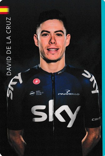 Cyclisme carte cycliste - carte, david