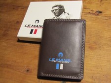 Portefeuille en cuir homme   STEVE McQueen   LE MANS  marron  13,5x10,2 cms