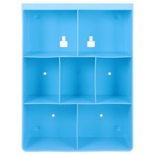  Étagère murale de compartiments adhésifs de support de rangement en plastique