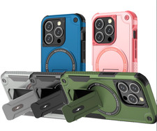 Coque antichoc avec stand magnetic pour Iphone