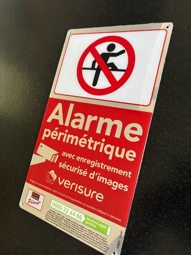 Verisure alarme pancarte