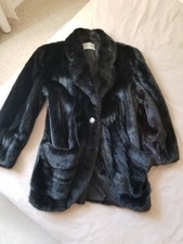 Veste RIZAL vison noir d'élevage T38-40