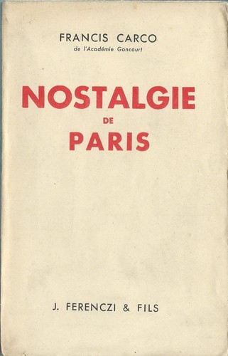 Tirage 1945 francis carco - tirage,
