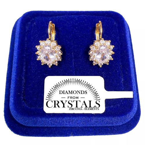 Boucles fleur classique argent - fleur,