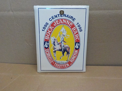 Plaque emaillee ancienne biere - emaillee,