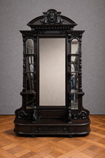 Grand miroir psyché ancien en