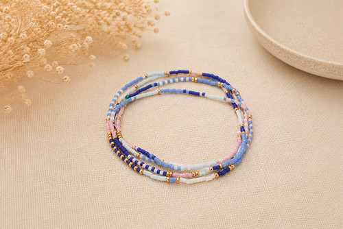 Bracelet élastique perles - bracelet,
