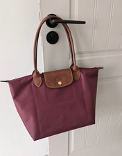 longchamp le pliage Burgundy Medium