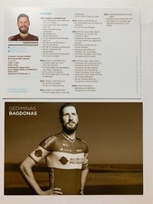 CARTE PHOTO CYCLISME - AG2R LA MONDIALE 2018 - GEDIMINAS BAGDONAS