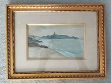 Aquarelle signée paysage