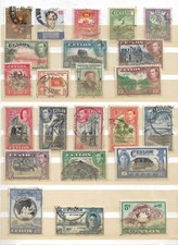 SRI  LANKA, CEYLAN. Lot timbres .