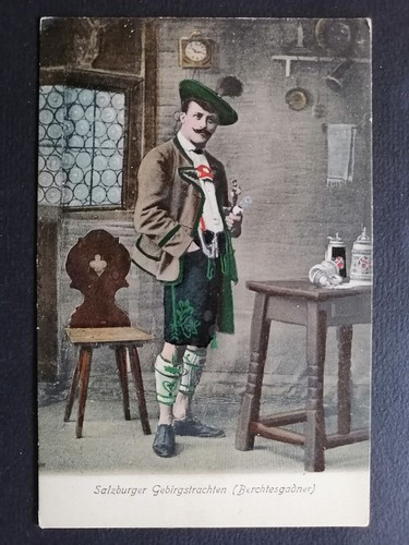Cpa costume tyrolien - costume,