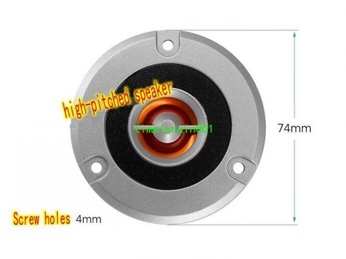 2pcs 74mm 4ohm 4ω 15w - 4ohm, tweeter