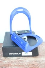 JIN STIRRUP : Paire Étriers  Cheval Equitation en polymère Evol Bleu