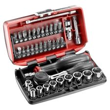 Coffret douilles 1/4" 38 pièces nano avec cliquet à manche rotatif FACOM