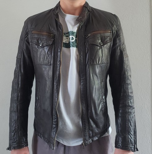 Manteau cuir homme oakwood - cuir,
