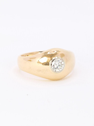 Bague jonc vintage jaune - jonc, or