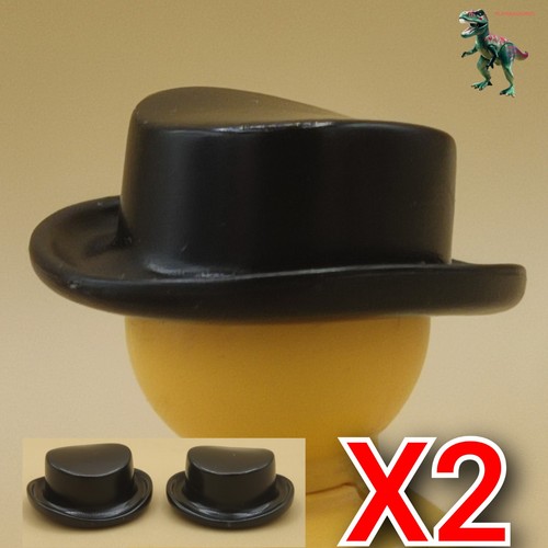 Playmobil chapeau noir haut - x2,
