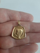 Médaille Religieuse  En Plaqué Or, Vierge Marie, FIX 