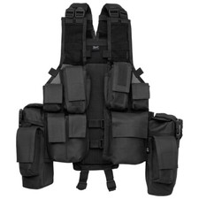 Brandit Gilet Tactique Militaire Airsoft Armée Sécurité Paintball Combat Noir