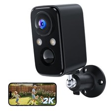 Camera Surveillance WiFi Exterieure sans Fil 2K Camera Interieur sur Batterie...